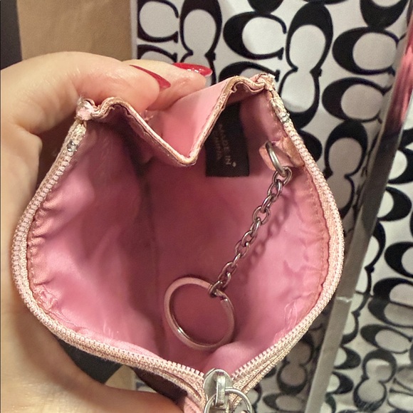 Coach Blush Pink Key & Card Holder - Picture 7 of 8